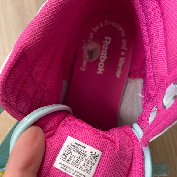 Reebok Freestyle FS Hi Top Strap Barbie style 90’s size Junior’s 5.5 • Women’s 7 - Picture 12 of 14